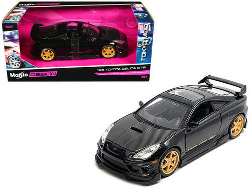 1/24 Maisto Toyota Celica GT-S (Black) with Gold Wheels Diecast