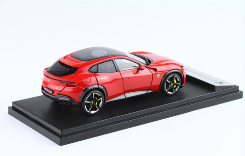 1/43 BBR Ferrari Purosangue (Rosso Corsa Red with Panoramic Roof) Full Open Diecast Car Model
