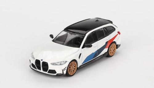 1/64 Mini GT BMW M3 G81 M Performance Touring (Alpine White) Diecast Car Model