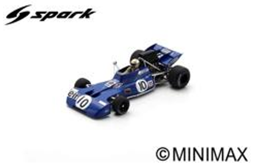 1/43 Spark Tyrrell 001 No.10 US GP 1971 Peter Revson Car Model