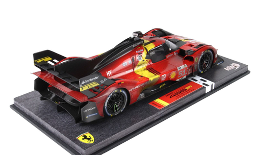 1/18 BBR 2023 Ferrari 499P Winner Le Mans Limited Edition Dirty Version With End-Of-Race Wear Pier Guidi-Calado-Giovinazzi Car Model