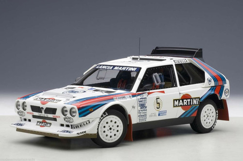 1/18 AUTOart LANCIA DELTA S4 MARTINI RALLY WINNER ARGENTINA 1986 BIASION/SIVIERO #5 Diecast Car Model 88621