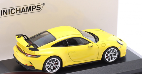 1/43 Minichamps 2020 Porsche 911 (992) GT3 (Racing Yellow with Silver Wheels) Car Model