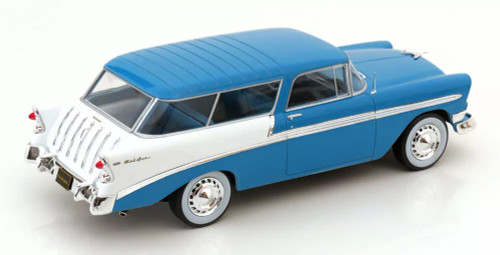 1/18 KK-Scale 1956 Chevrolet Bel Air Nomad Custom (Turquoise Blue) Diecast Car Model