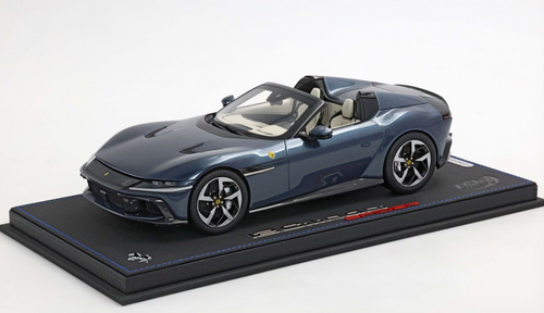 1/18 BBR Ferrari 12 Cilindri Spider (Blue Rome) Car Model Limited 48 Pieces
