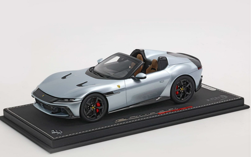 1/18 BBR Ferrari 12 Cilindri Spider (Grigio Titanio Grey) Car Model