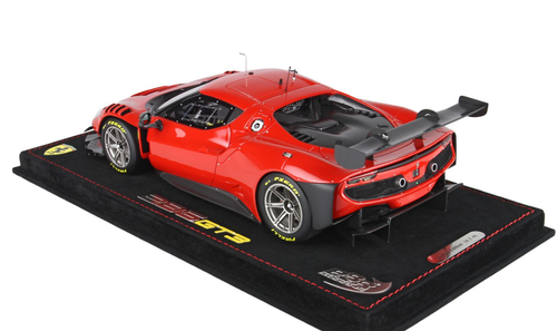 1/18 BBR 2022 Ferrari 296 GT3 (Red) Car Model Limited 46 Pieces