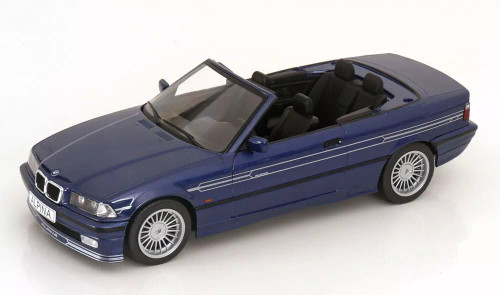 1/18 ModelCarGroup 1996 BMW E36 Alpina B3 3.2 Convertible (Blue Metallic) Diecast Car Model