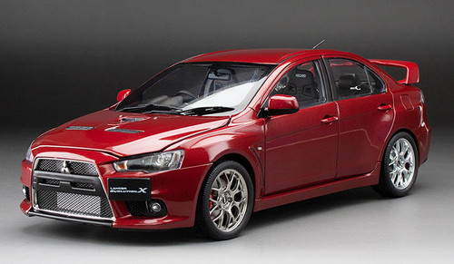 1/18 Sunstar Mitsubishi Lancer Evolution X (Blue Metallic) Diecast