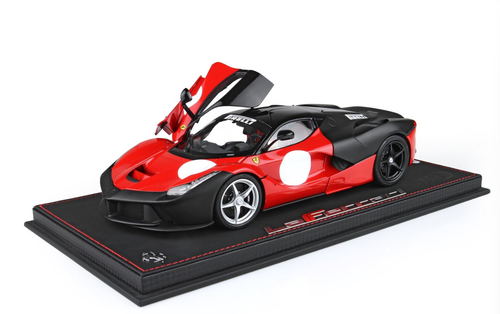 1/18 BBR 2012 Ferrari LaFerrari Test Fiorano (Rosso Corsa 322 Red & Matte Black) Diecast Car Model