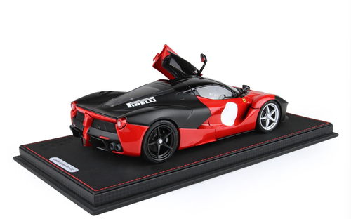 1/18 BBR 2012 Ferrari LaFerrari Test Fiorano (Rosso Corsa 322 Red & Matte Black) Diecast Car Model