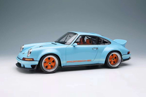 1/18 Make Up 2023 Porsche 911 964 Singer DLS (Indigo Blue) Car