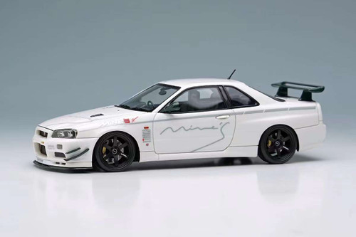 1/18 Makeup 2024 Nissan Mine's Skyline GT-R BNR34 V-Spec N1 Tokyo