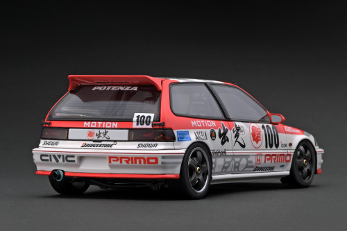 1/18 Ignition Model Honda Civic (EF9) SiR #100 (White & Red) Car Model