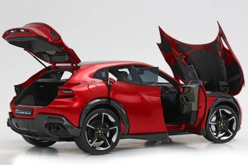 1/18 BBR Ferrari Purosangue with Black Roof (Magma Red) Diecast Car Model