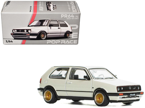 1/64 Rhino Model Volkswagen Golf MK3 (White) Diecast Car Model