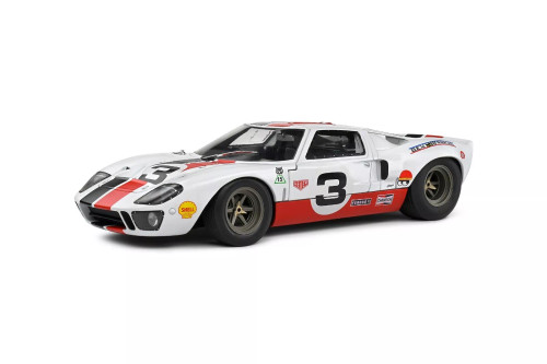 1/18 Solido 2015 Ford GT40 MK I #3 Eric Dean Design (White