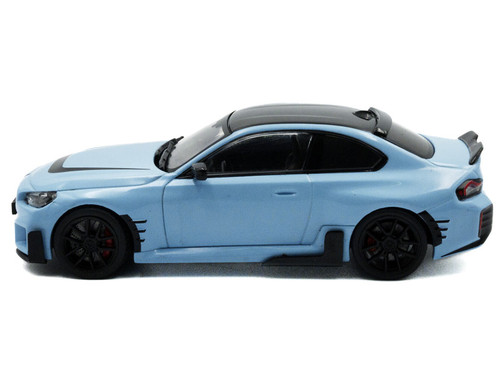 新品 1/43 ミニチャンプス  M2 2023 ライトブルー 1/43 Minichamps 2023 BMW M2 G87 (Blue) Car Model - LIVECARMODEL.com