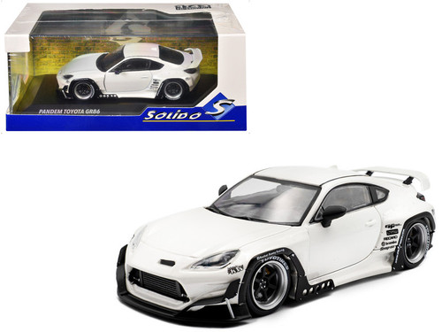 1/43 Solido 2022 Toyota GT86 Rocket Bunny (White) Diecast Car 1/43 Solido 2022 Toyota GT86 Rocket Bunny (White) Diecast Car