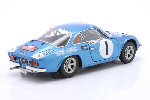 1/18 Solido 1/18 Solido 1972 Renault Alpine A110 1600S #1 Therier, Roure Rallye Monte Carlo Diecast Car Model