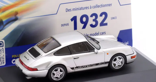 1/43 Solido 1994 Porsche 911 964 RS (Silver) Diecast Car Model