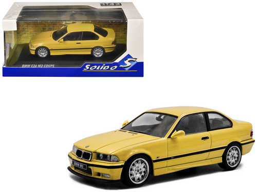 1/43 Solido 1999 BMW M3 E36 Coupe (Yellow) Diecast Car Model