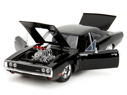1/24 Jada 1970 Dodge Charger Fast & Furious (Black) Diecast Car Model