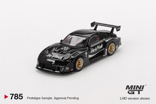 1/18 Mini GT Mazda RX-7 RX7 LB-Super Silhouette Liberty Walk (Black) Diecast Car Model