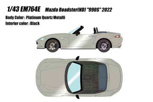 1/43 Make Up 2022 Mazda MX-5 Roadster (ND) 990S (Zircon Sand