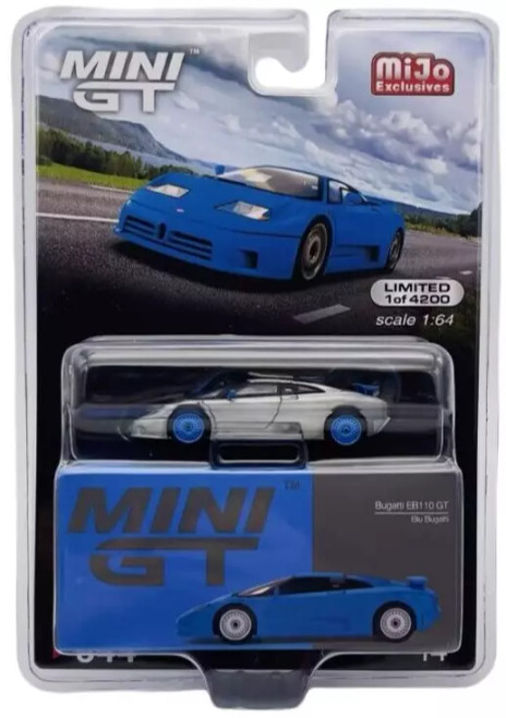 CHASE CAR 1/64 Mini GT Bugatti EB110 Super Sport (Chrome Silver