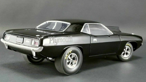 1/18 ACME 1971 Plymouth Drag Barracuda (Black) Diecast Car Model Limited 504