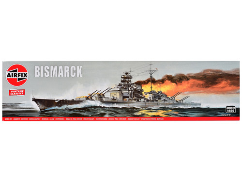 Level 3 Model Kit German Battleship Bismarck 1/600 Plastic Model