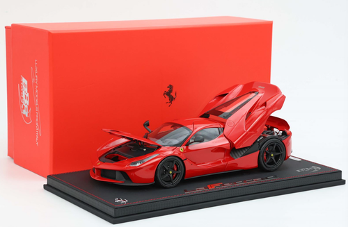 1/18 BBR Ferrari LaFerrari (Rosso Corsa Red) Diecast Car Model with Luxury Packge