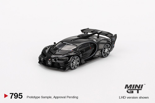 ブガッティ・ビジョン・グランツーリスモ(ブラック) チェイスカー CHASE ! Mini GT 1:64 Bugatti Vision Gran Turismo Silver #369