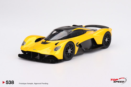 1/18 Top Speed Aston Martin Valkyrie (Sunburst Yellow) Car