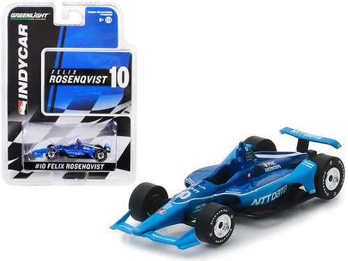  1/64 Diecast Model Car by GreenlightHonda Dallara Indy Car #10 Felix Rosenqvist "NTT Data" Chip Ganassi Racing Diecast Car Model