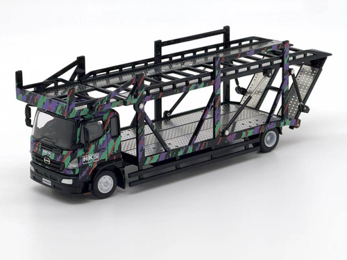 HINO カーデッキ24v用これがラスト品 1/64 Unique Model Hino 500 Ranger HKS Trailer Diecast Car Model