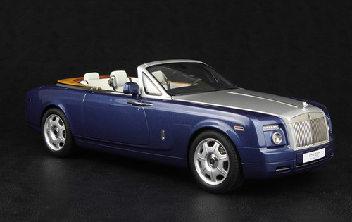 1/18 Kyosho Rolls-Royce Phantom Drophead Coupe (Metropolitan Blue) Diecast Car Model