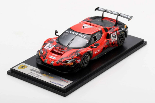 1/43 Looksmart Ferrari 296 GT3 No.74 Kessel Racing 24H Spa 2024 J. Hartshorne – B. Tuck – C. Hull – M. Bell Car Model