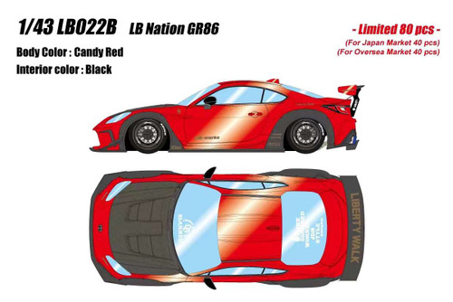 ミニカー MakeUp 1/43 LB Nation GR86 LIKEWISE MakeUp 1/43 LB Nation GR86 LIKEWISE Gold/Black - LB-ONLINE STORE