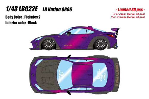 1/43 Makeup Toyota LB Nation GR86 