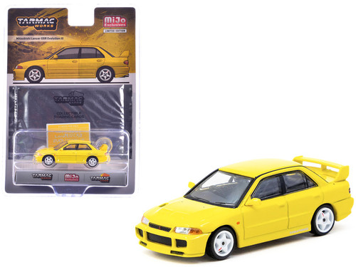 1/64 Tarmac Works Mitsubishi Lancer GSR Evolution III (Yellow