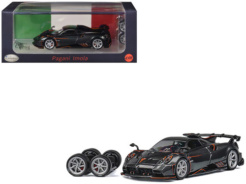1/64 CM Model Pagani Imola (Full Dry Carbon Black) Diecast Car