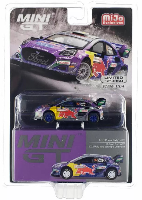 CHASE CAR 1/64 MINI GT Ford Puma Rally1 #42 M-Sport Ford WRT 2022