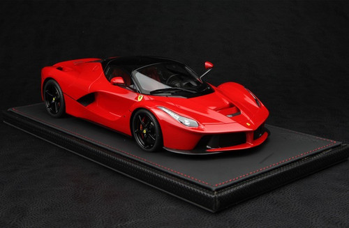 NEW BBR HANDMADE RESIN 1/18 FERRARI LAFERRARI RED W/ BLACK RIMS! LIMITED 60!!!