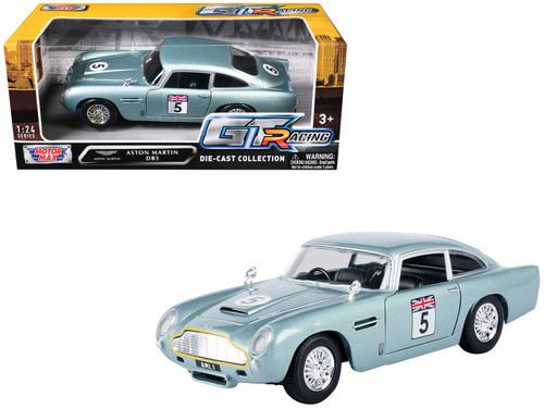 1/24 Motormax GT Racing Aston Martin DB5 #5 Diecast Car Model