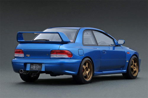1/18 Ignition Model Subaru WRX (CBA-VAB) STI (Blue Metallic