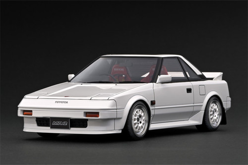 1/18 Ignition Model Toyota MR2 (AW11) (White & Silver) Car