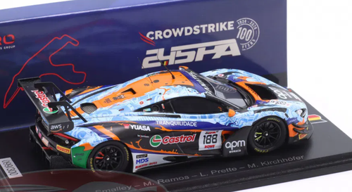 1/43 Spark McLaren 720S GT3 EVO No.188 Garage 59 24H Spa 2024 A. Smalley – M. Ramos – L. Prette – M. Kirchhöfer Car Model