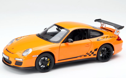 1/18 Norev 2010 Porsche 911 GT3 RS (Orange) Diecast Car Model